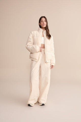 Wide Nylon Flux Mixcloud Pants