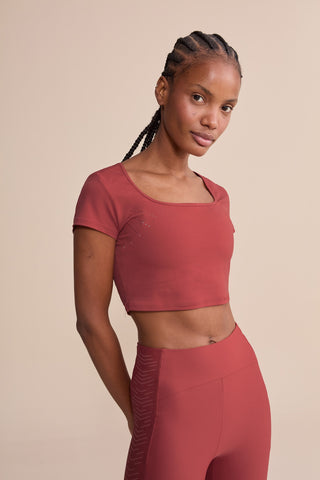 Broad Laser Cropped Top